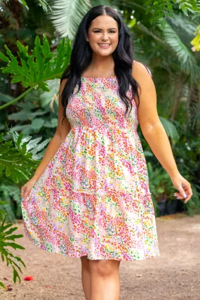 A Spark Of Love Dress, Pink Mix