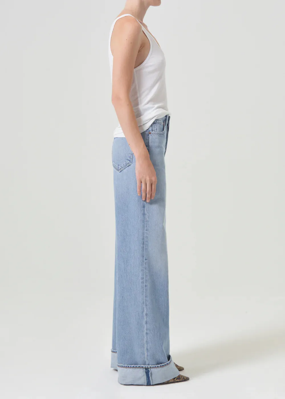 Agolde - Dame High Rise Wide Leg Jean - Showdown