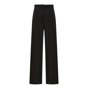 ALEXANDER MCQUEEN High-Rise Wide Leg Trousers - Black