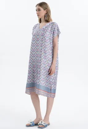 All Over Tile Printed Dress