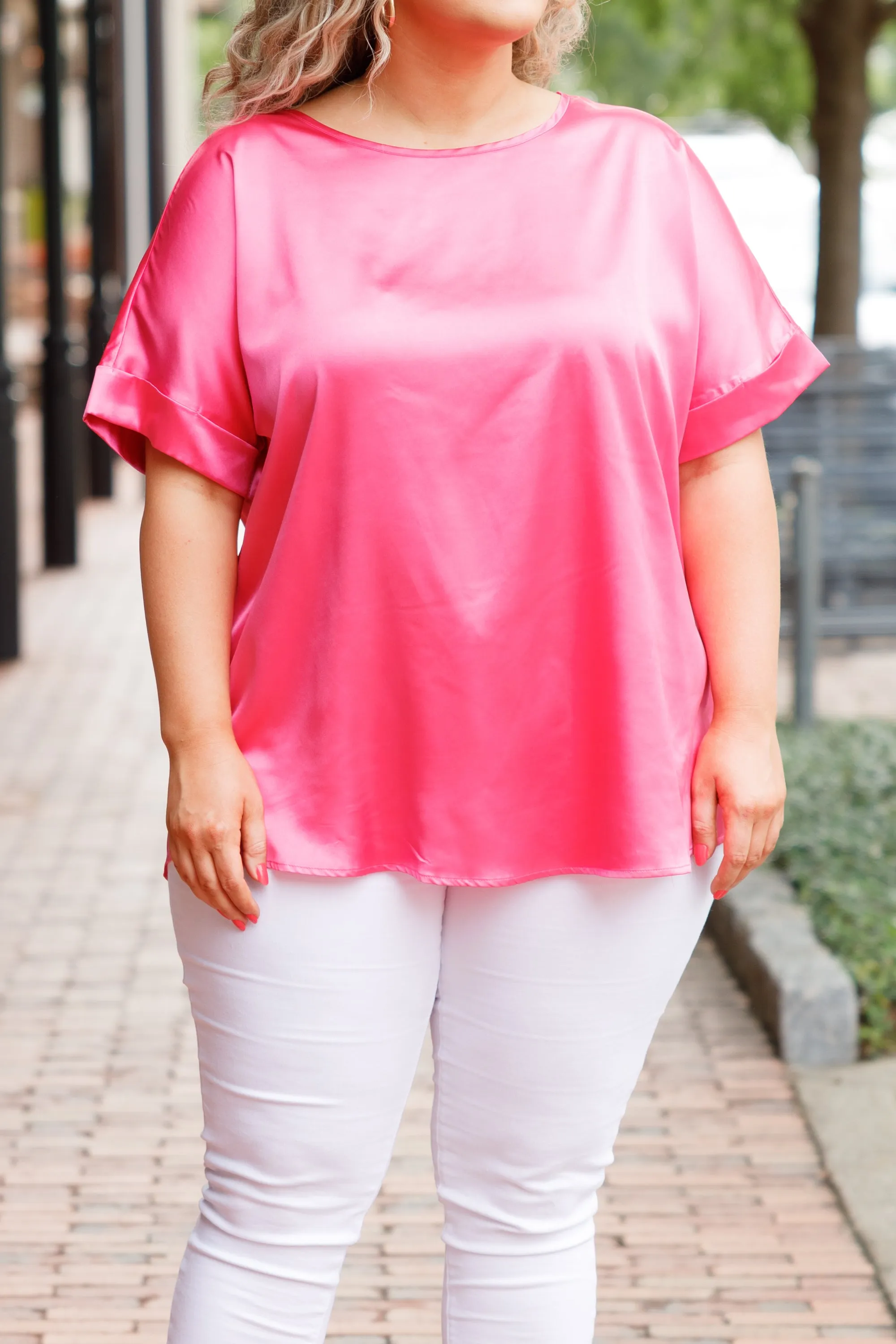 An Evening Out Top, Fuchsia