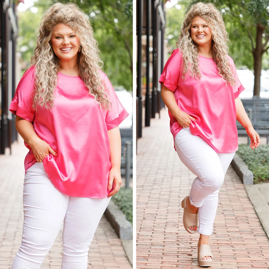 An Evening Out Top, Fuchsia