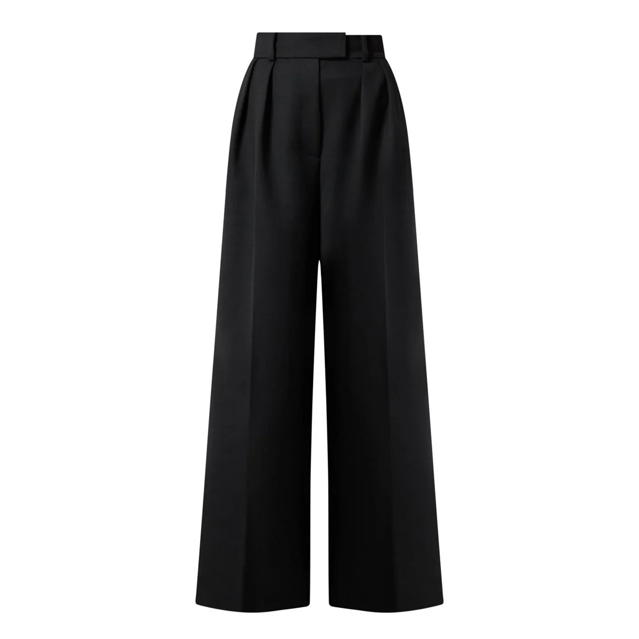 ANINE BING Lou High-Rise Wide Leg Trousers - Black