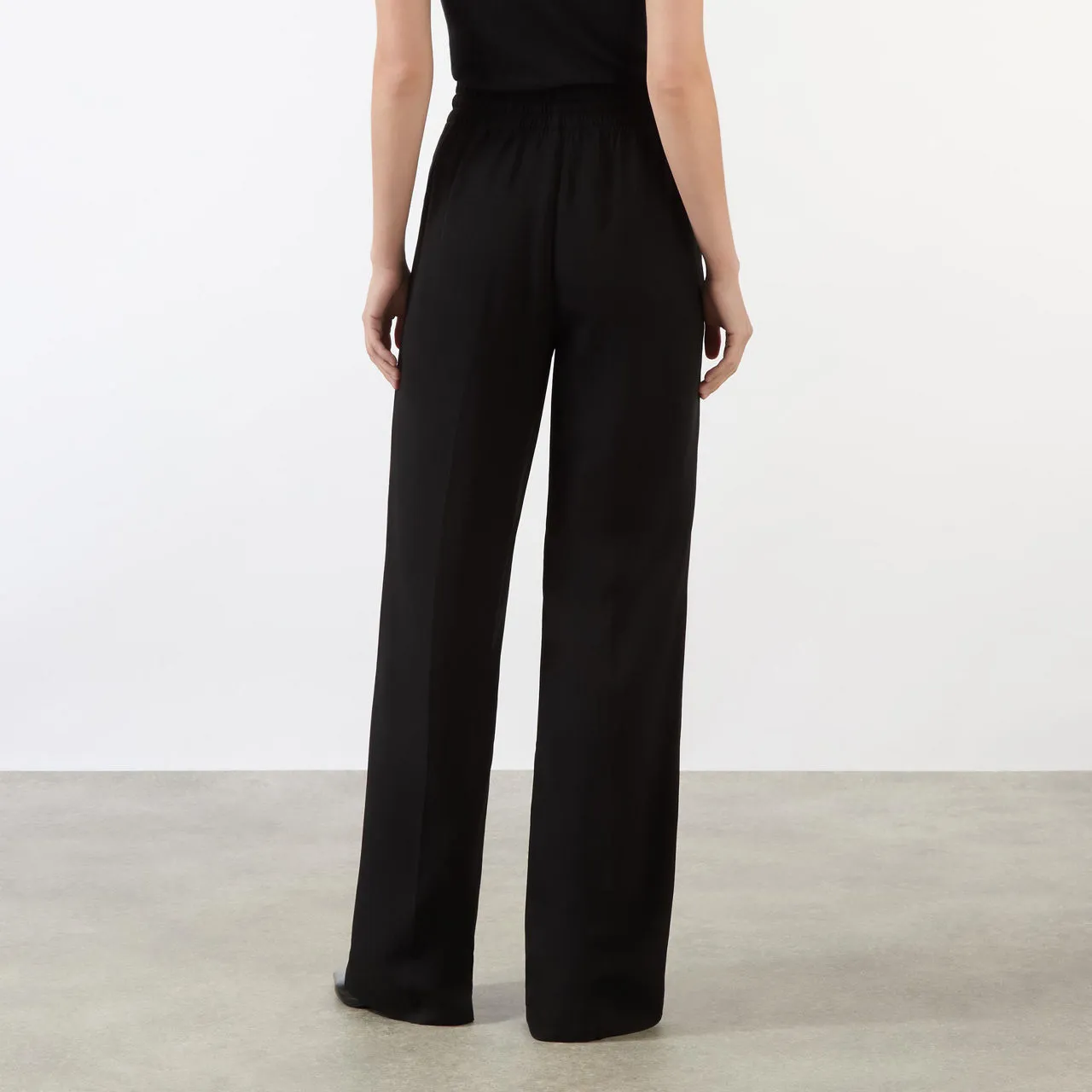 ANINE BING Soto Wide-Leg Trousers - Black