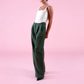 AOIFE MCNAMARA Hopeful Dream Wide Leg Trousers - Green