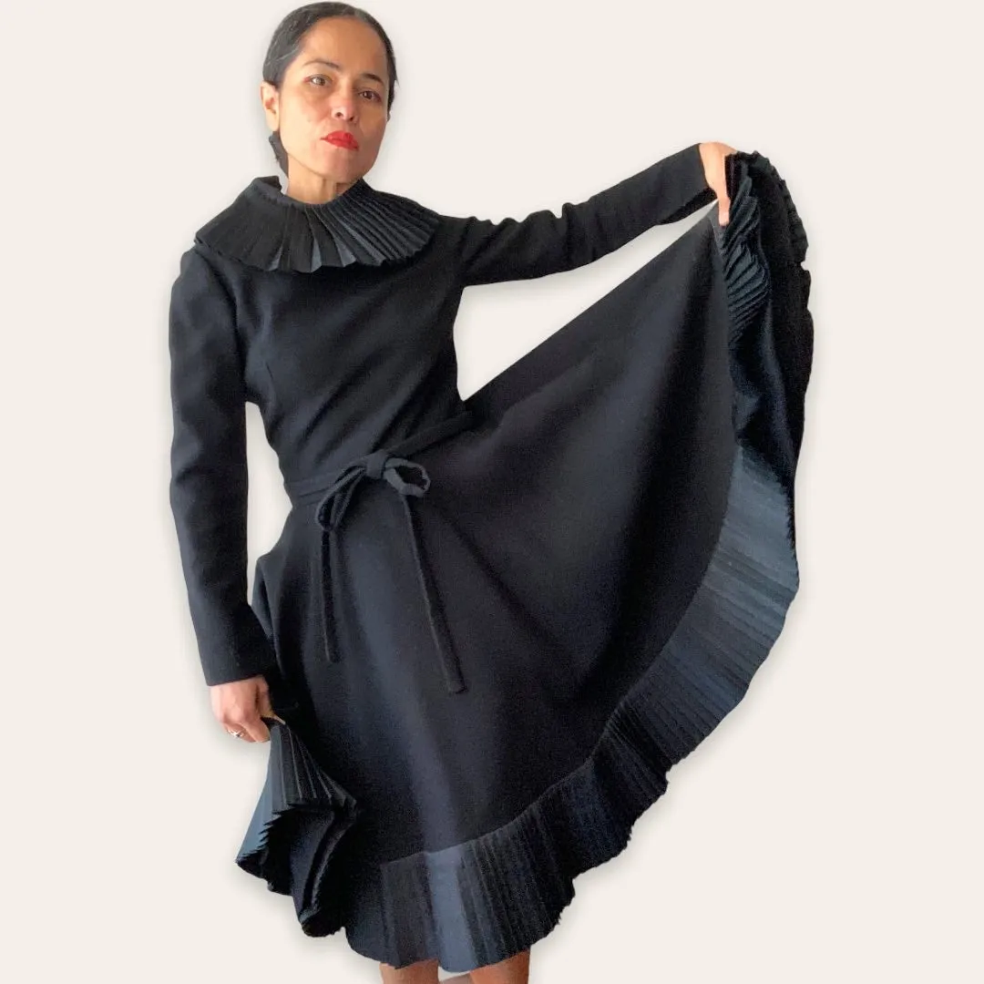 Archival Geoffrey Beene Black Cocktail Dress