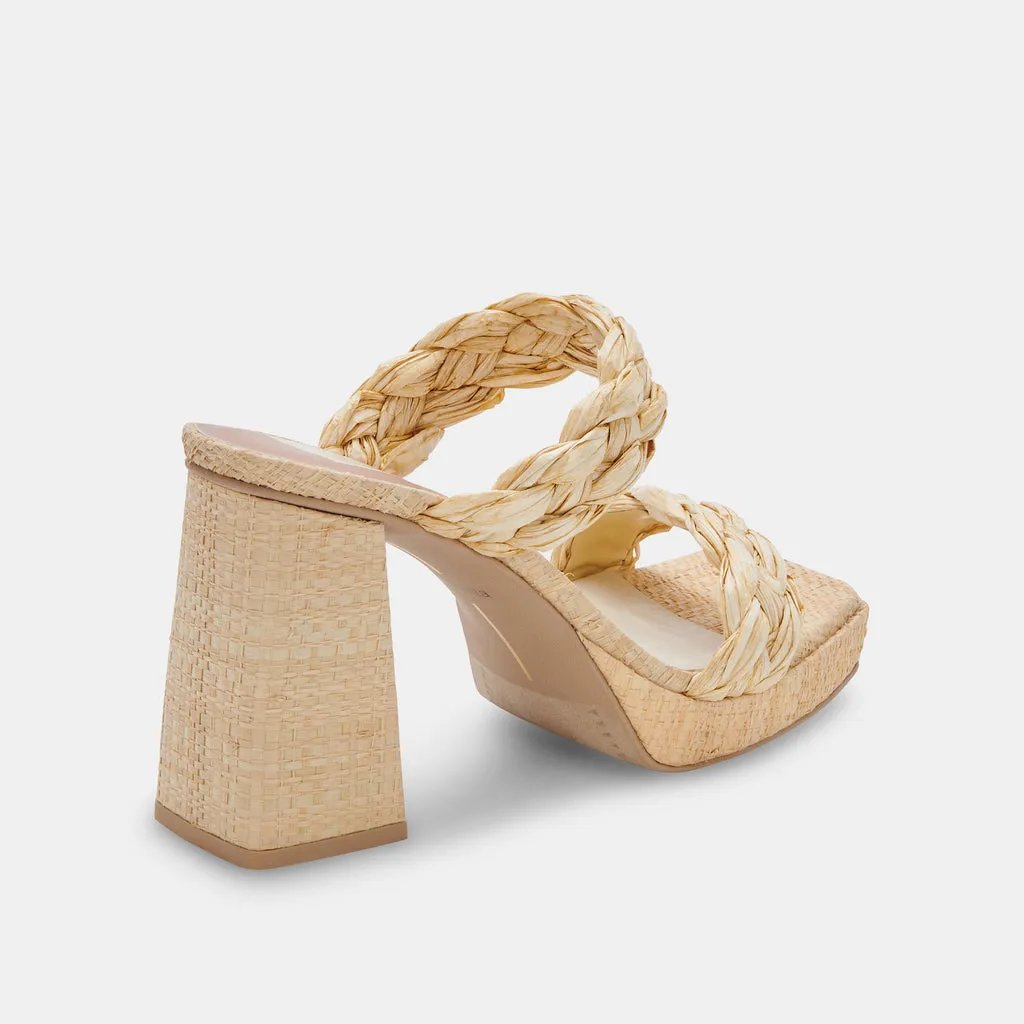 ASHBY Platform Heels Light Natural Stella | Natural Heeled Sandals– Dolce Vita 6821612453954