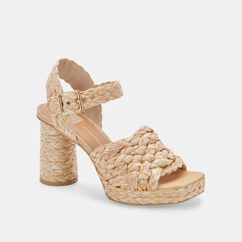 ASHER HEELS LT NATURAL RAFFIA– Dolce Vita 6755919921218