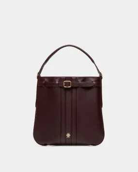 Beckett Crossbody Bag In Deep Burgundy Leather 