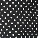 Black & White Polka Dot Ruffled Hem Pencil Skirt