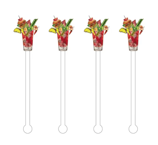 Bloody Mary Acrylic Stir Sticks