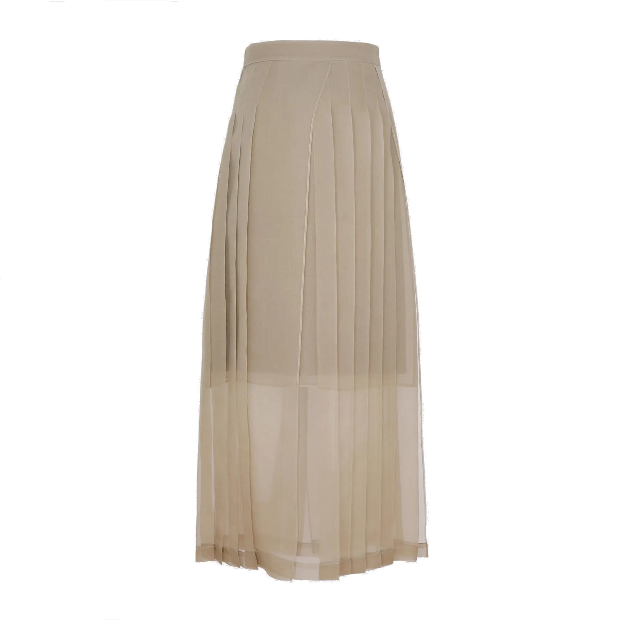 Brunello Cucinelli Pleated Midi Skirt