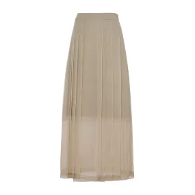 Brunello Cucinelli Pleated Midi Skirt