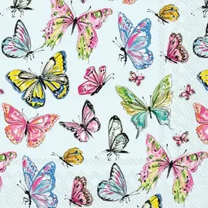 Butterfly Medley Paper Cocktail Napkins 20 Ct