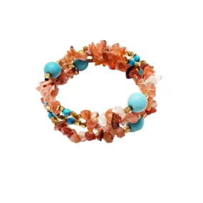 Carnelian Chip Gemstone Wrap