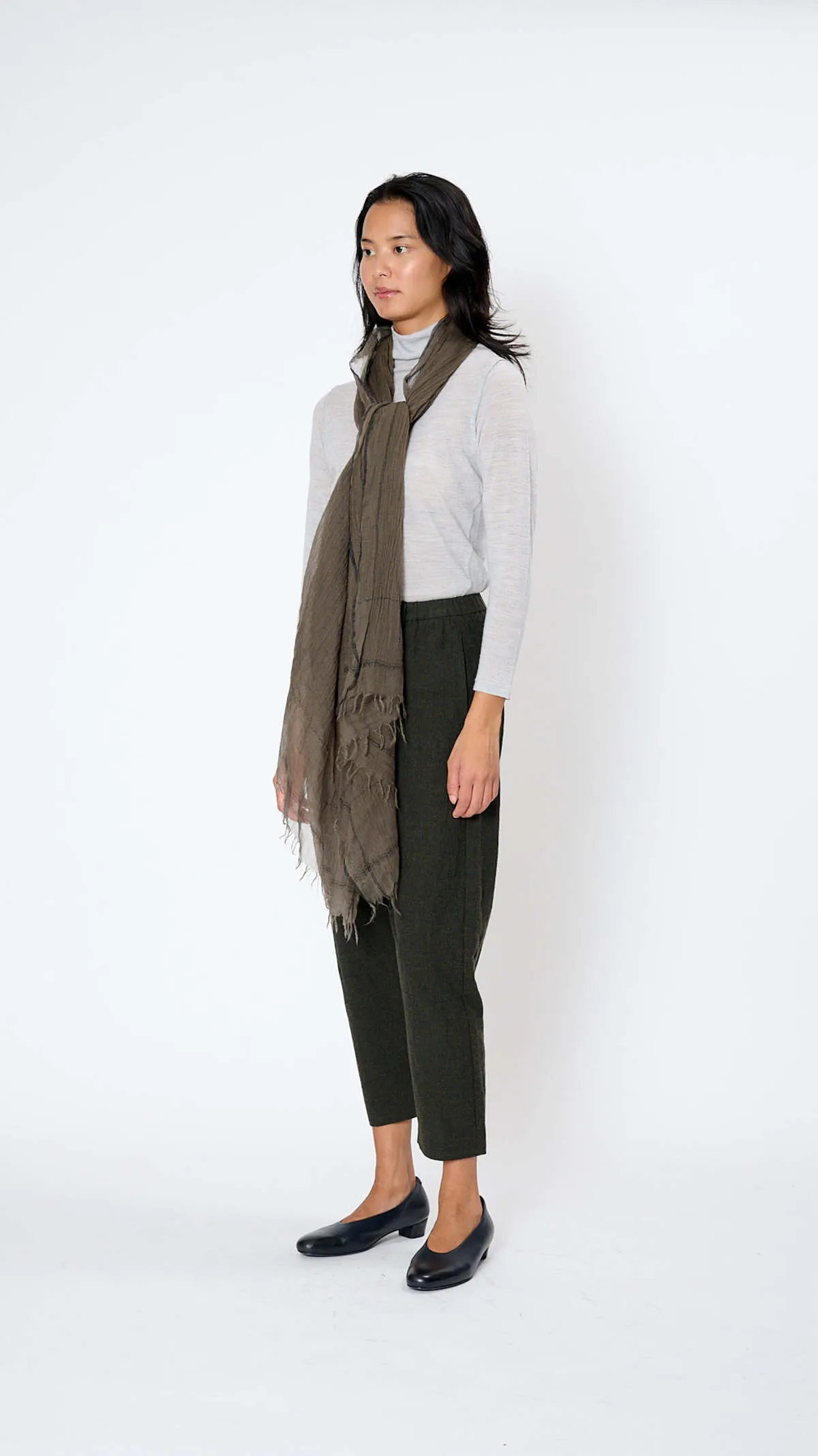 Cashmere Stole - Khaki