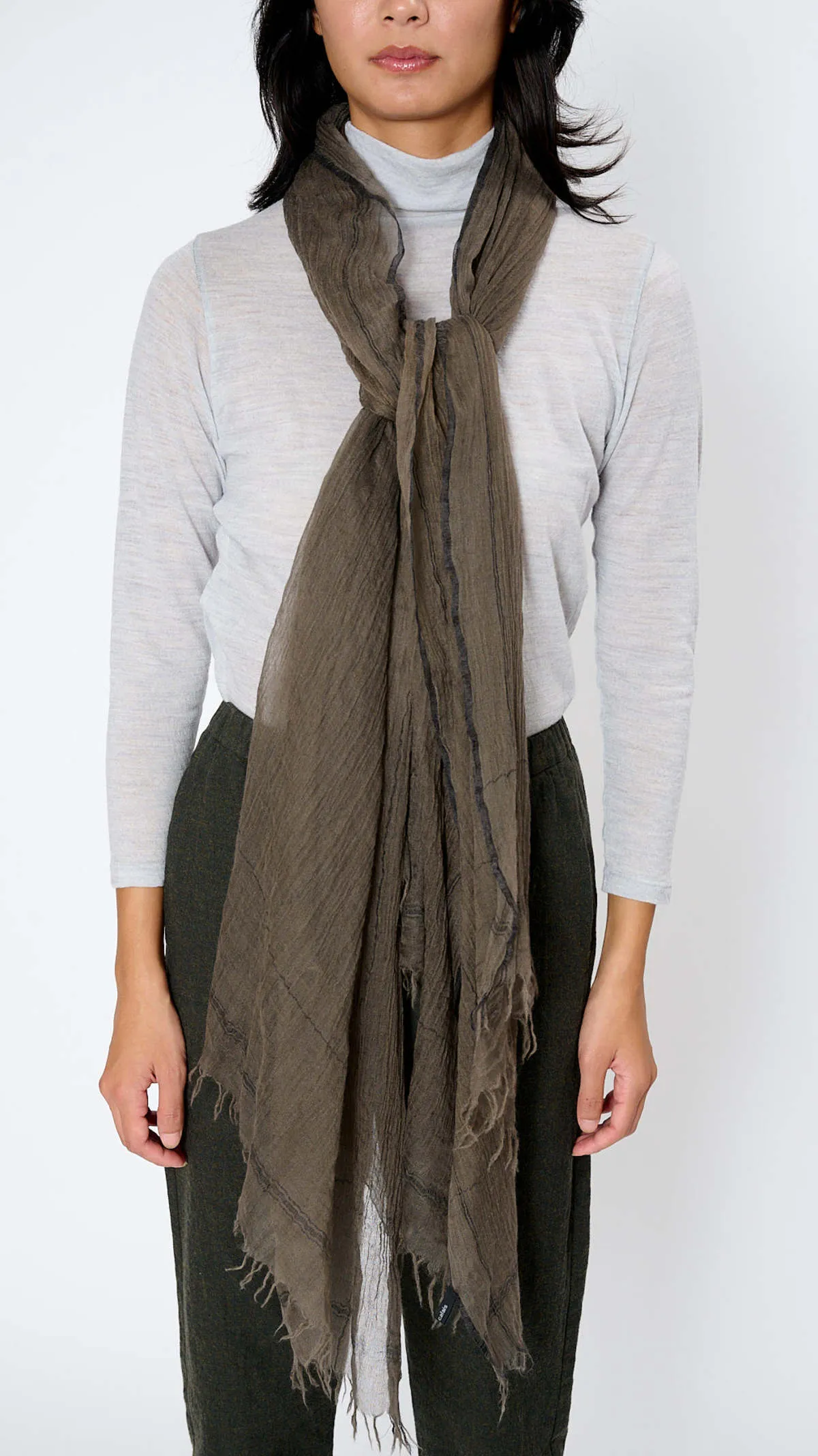 Cashmere Stole - Khaki