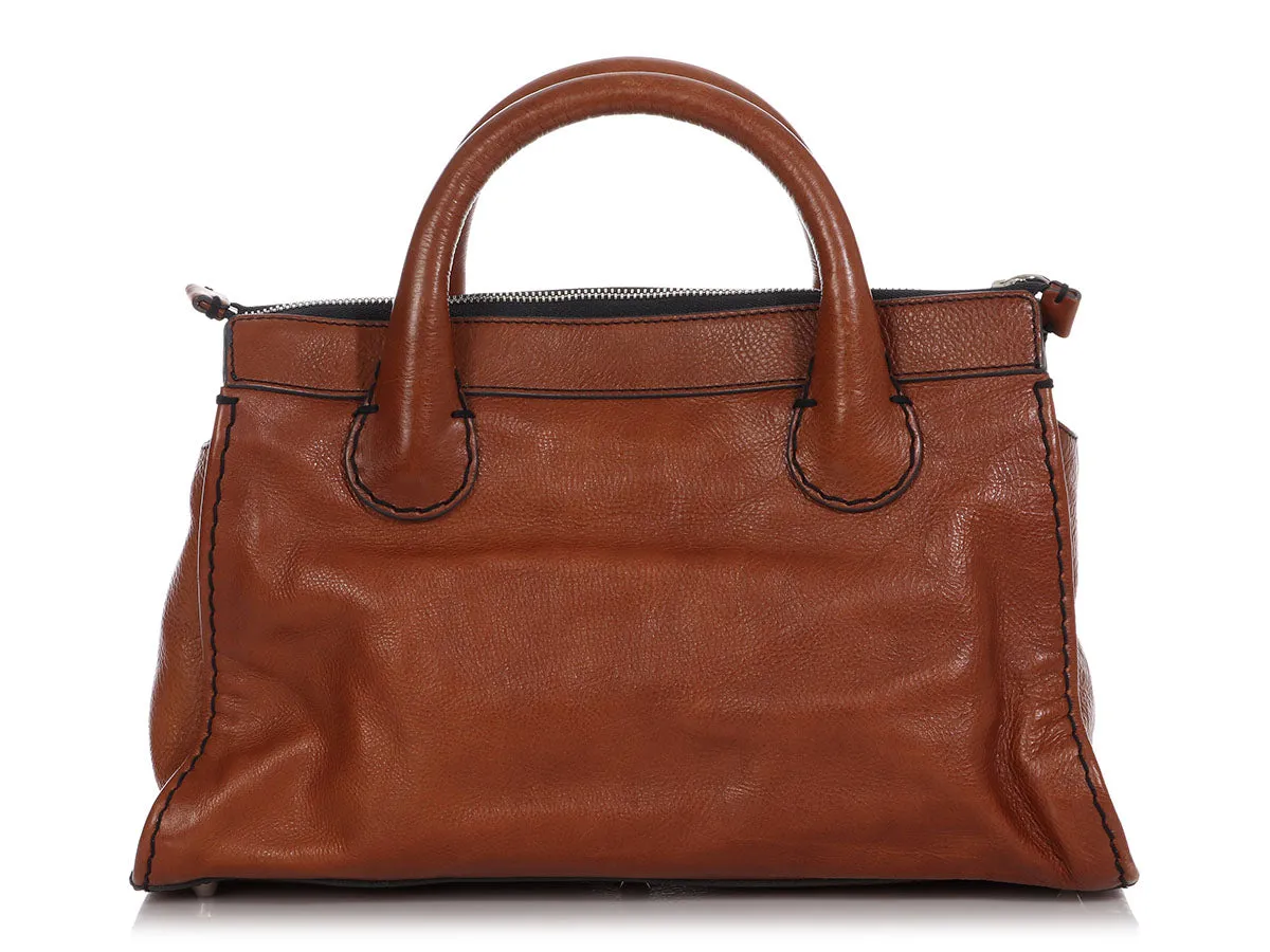 Chloe Large Brown Edith Satchel