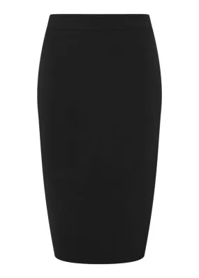 Collectif Polly Bengaline 50's Pencil Skirt Black