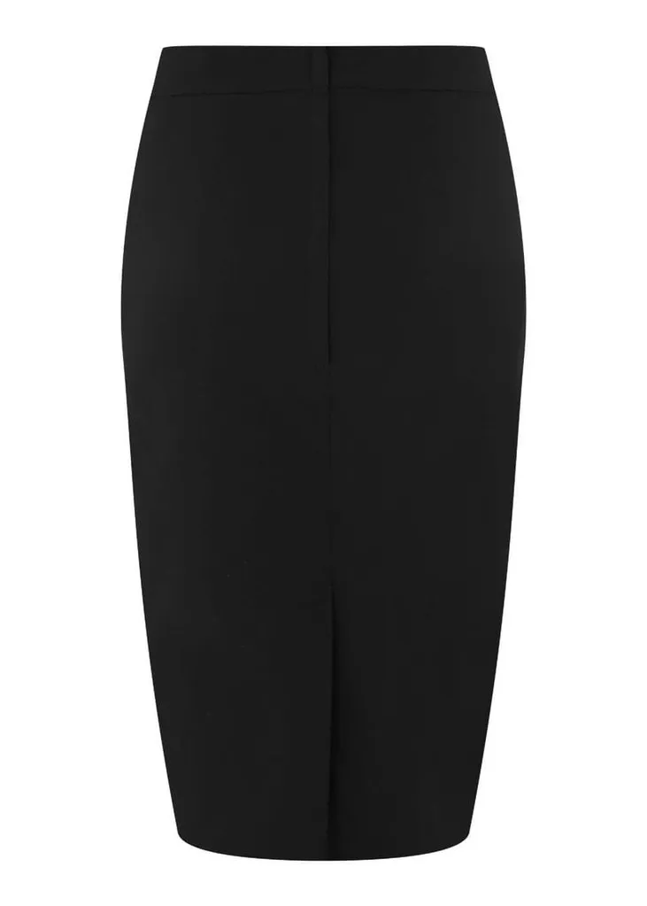 Collectif Polly Bengaline 50's Pencil Skirt Black