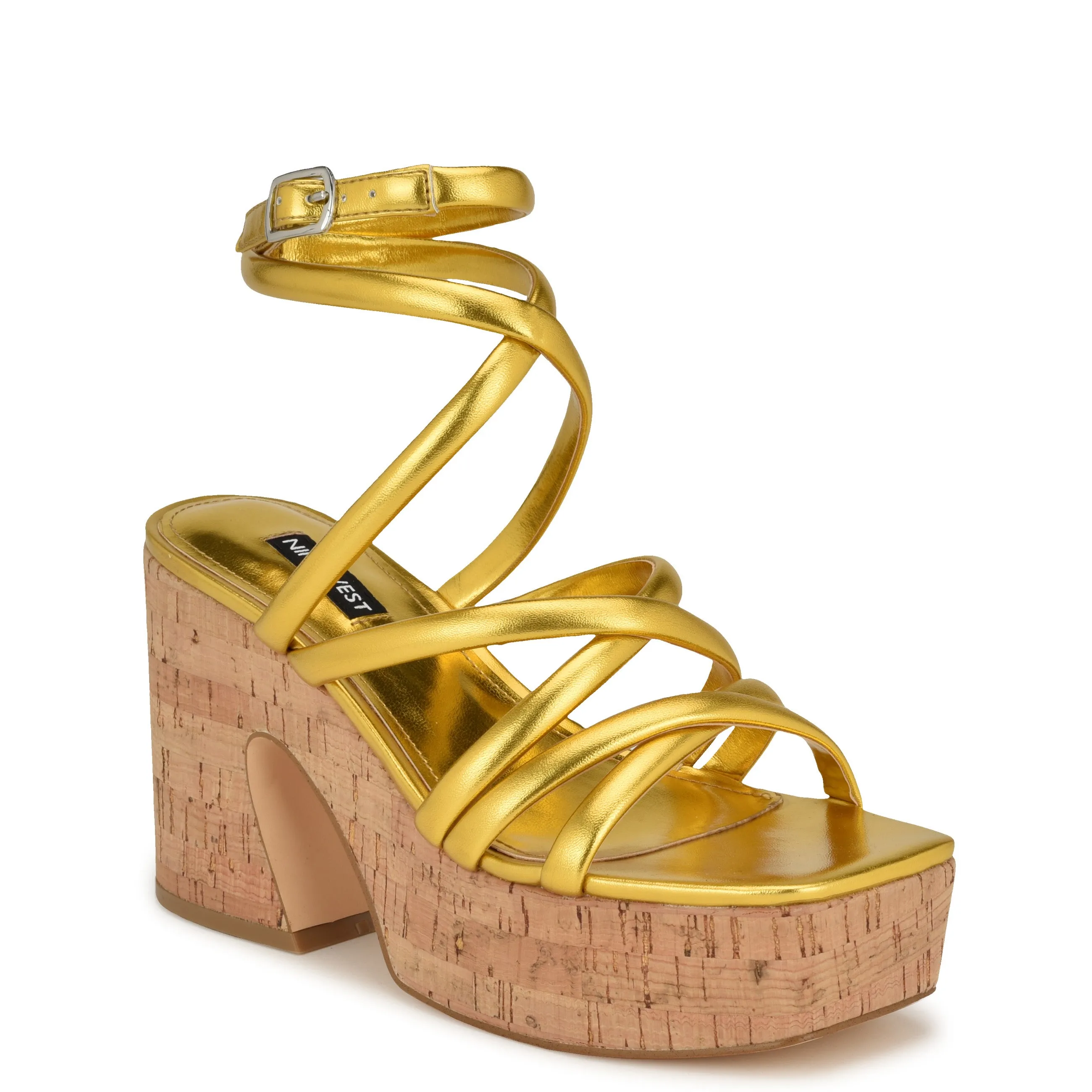 Corke Platform Wedge Strappy Sandals