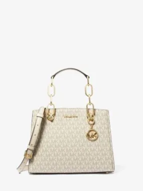 Cynthia Small Signature Logo Satchel