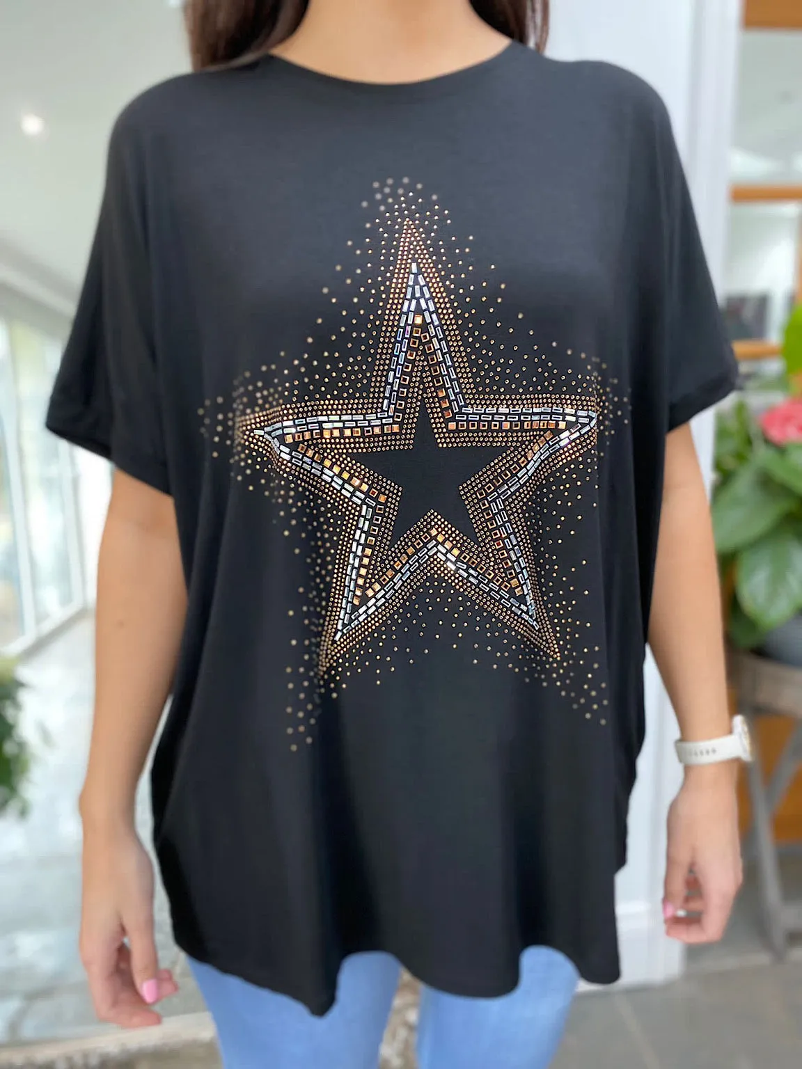 Diamante Star Top Fiona