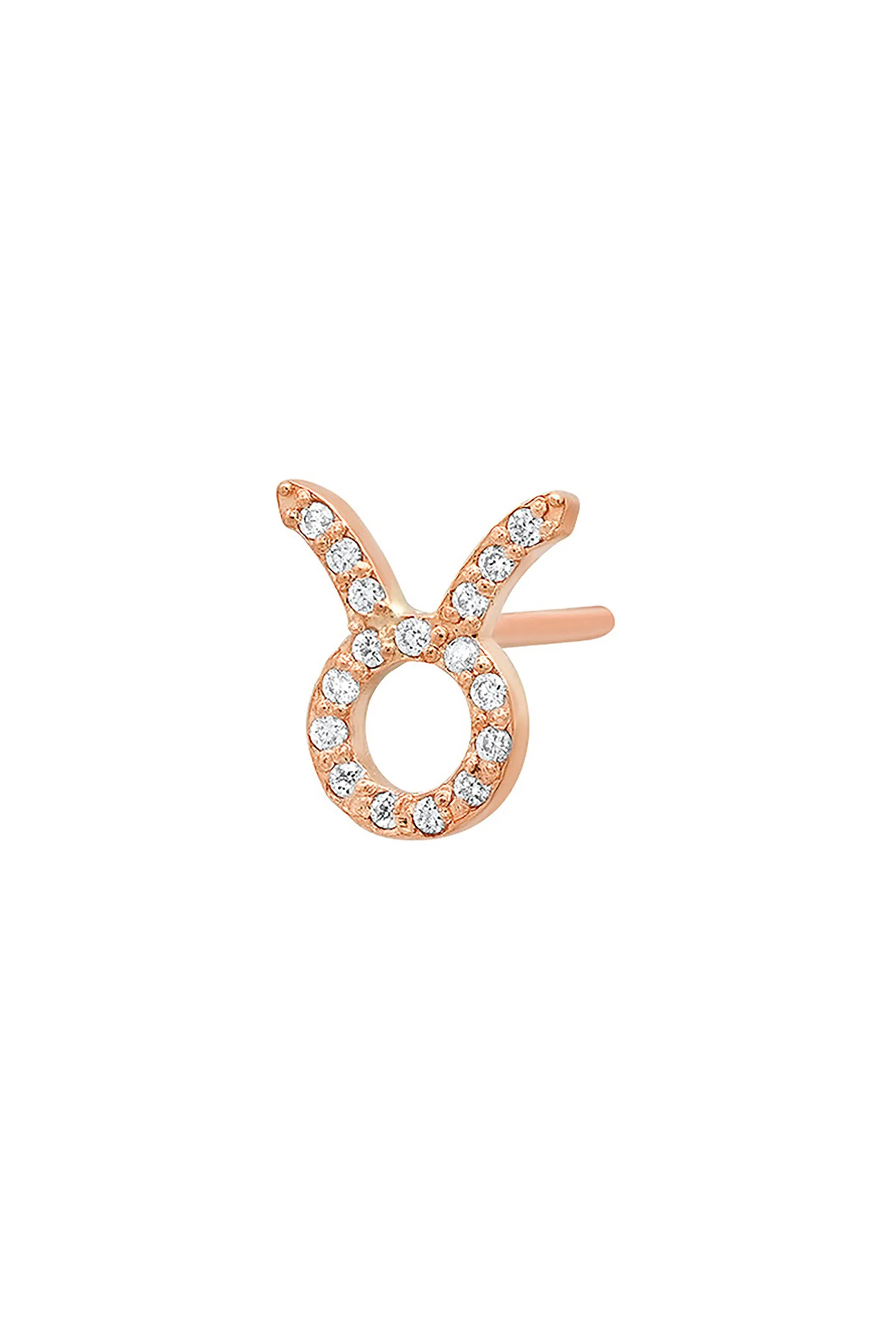 Diamond Taurus Earring