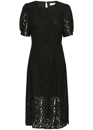 Ebana Short Sleeve Lace Cocktail Dress by Cream | Look Again