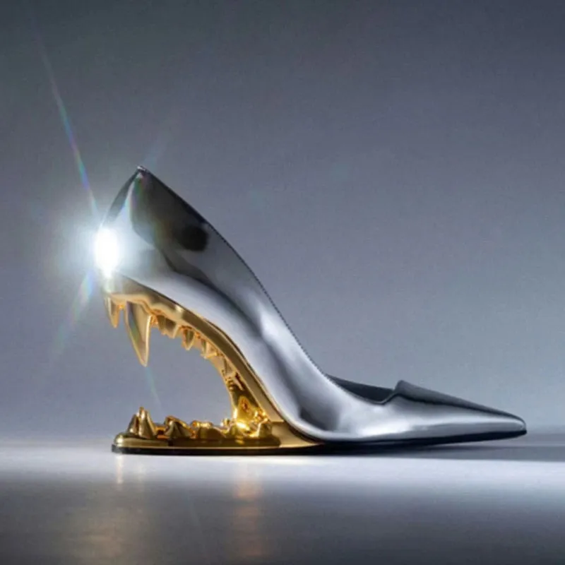 FANG TOOTH HEELS