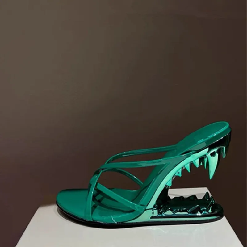 FANG TOOTH HEELS