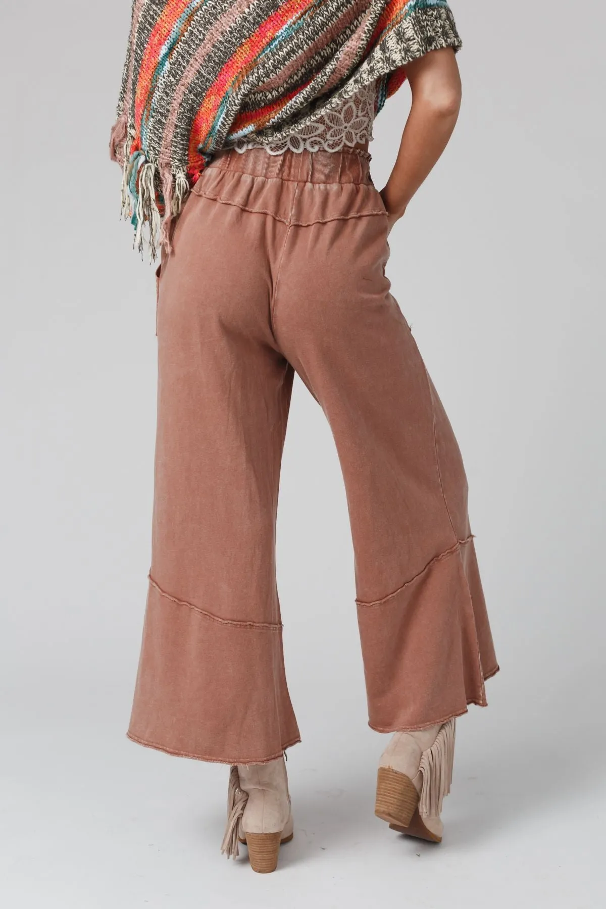 Feeling Good Wide Leg Pant - Faded Rust