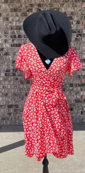 Floral Wrap Dress