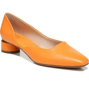 Franco Sarto Womens Citrus Leather Cushioned Footbed D'Orsay Heels