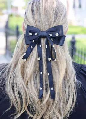 Futrelle CZ Hair Bow BLACK