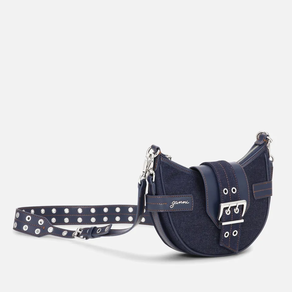 Ganni Small Bucky Crossbody Denim Bag