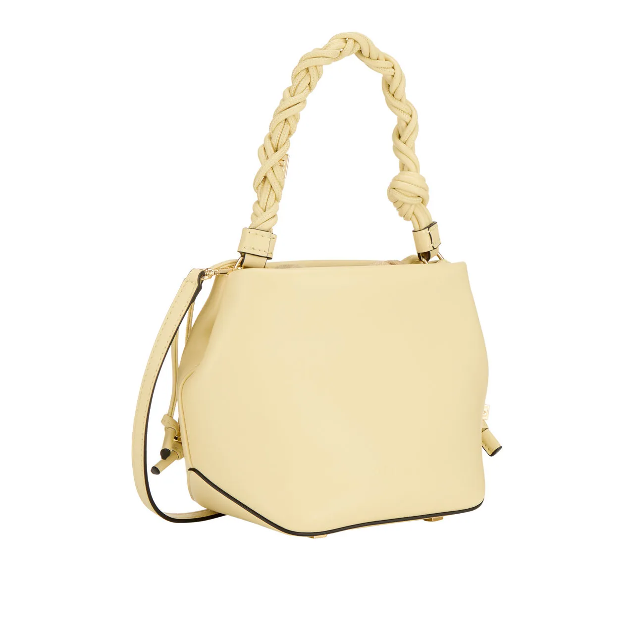 GANNI The Sustainable Edit Bou Bucket Crossbody Bag - Yellow Cream