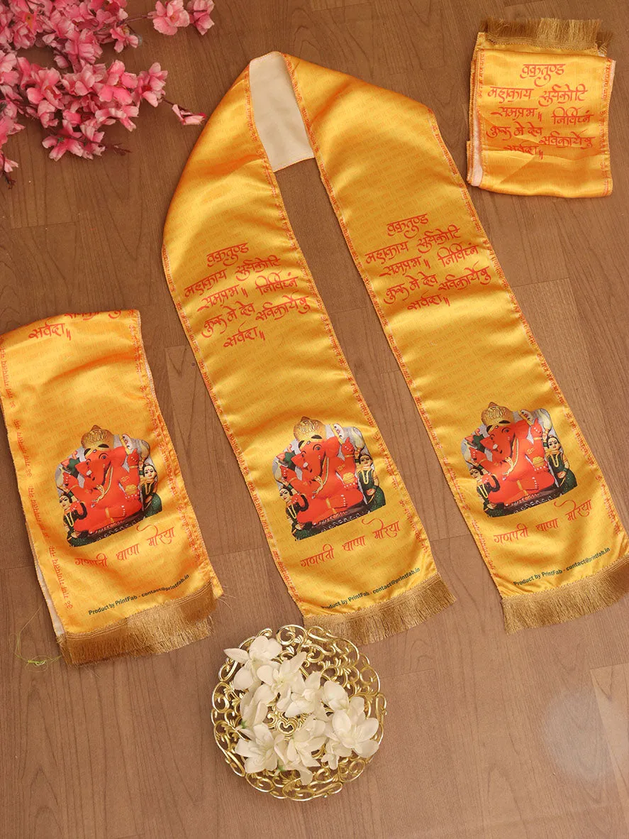 Ganpati Ashirwad Stoles: Faithful Fashion for the Modern Devotee ( Set Of 10 )