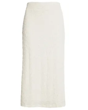 Gesso Smocked Midi Skirt