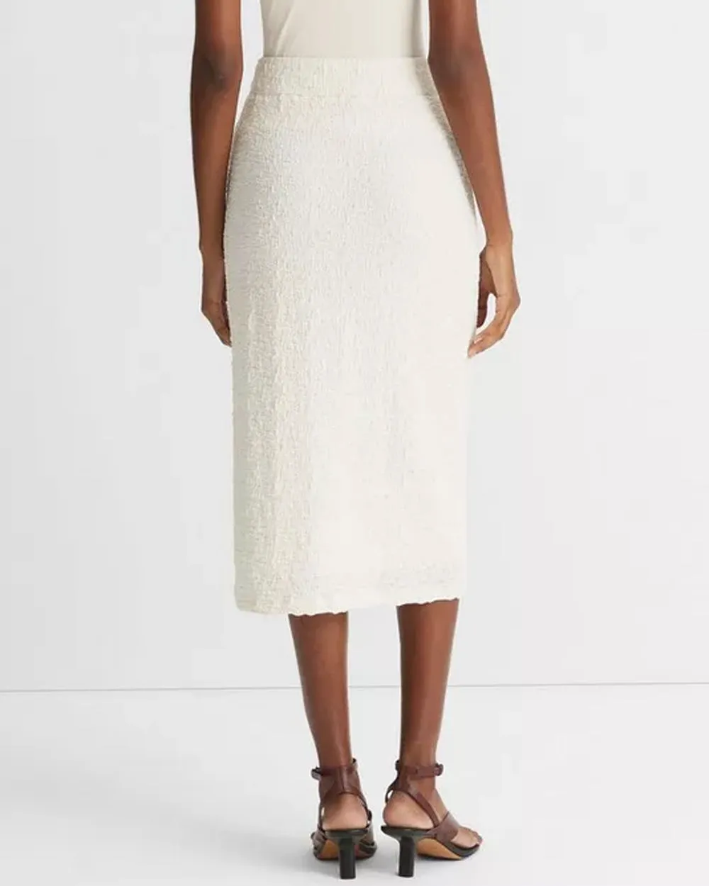 Gesso Smocked Midi Skirt