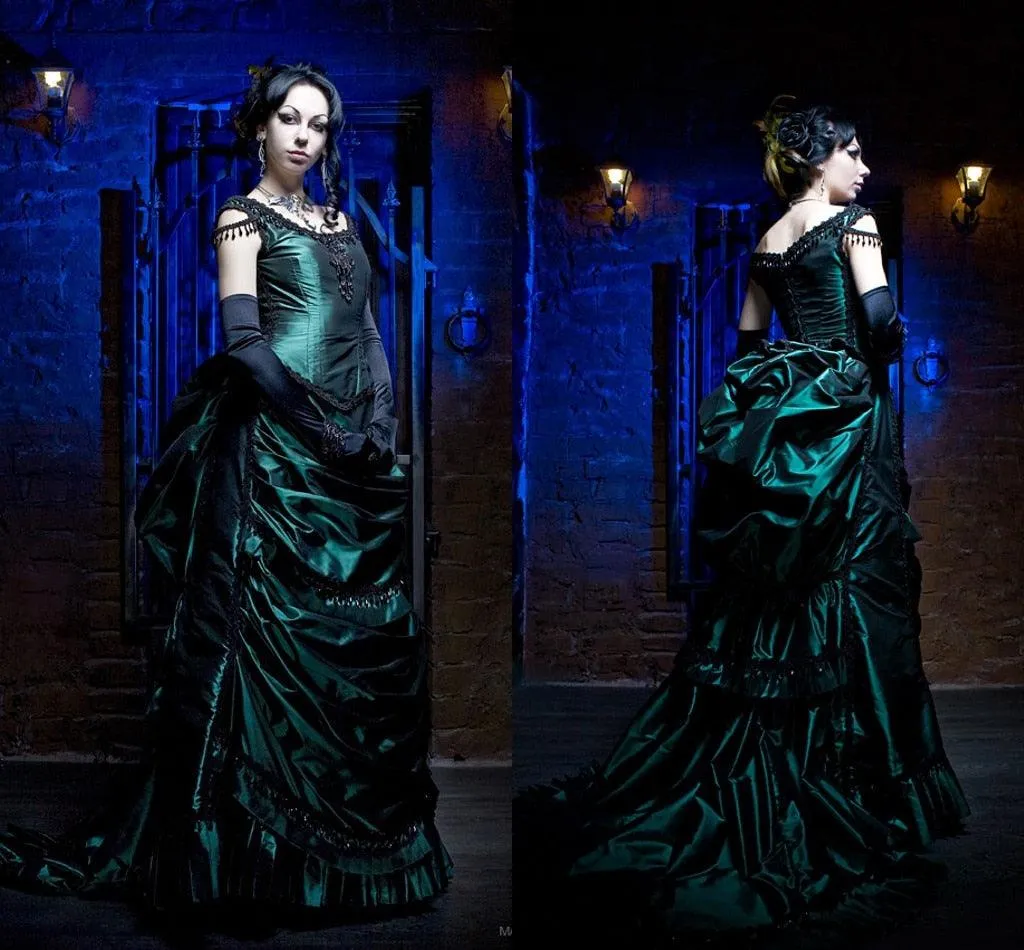 Gothic Vampire Ball Masquerade Alternative Evening Gown