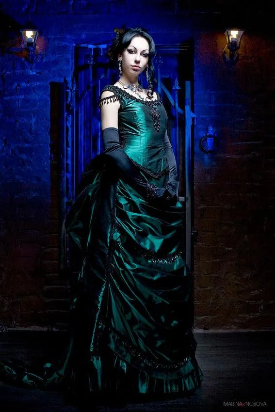 Gothic Vampire Ball Masquerade Alternative Evening Gown