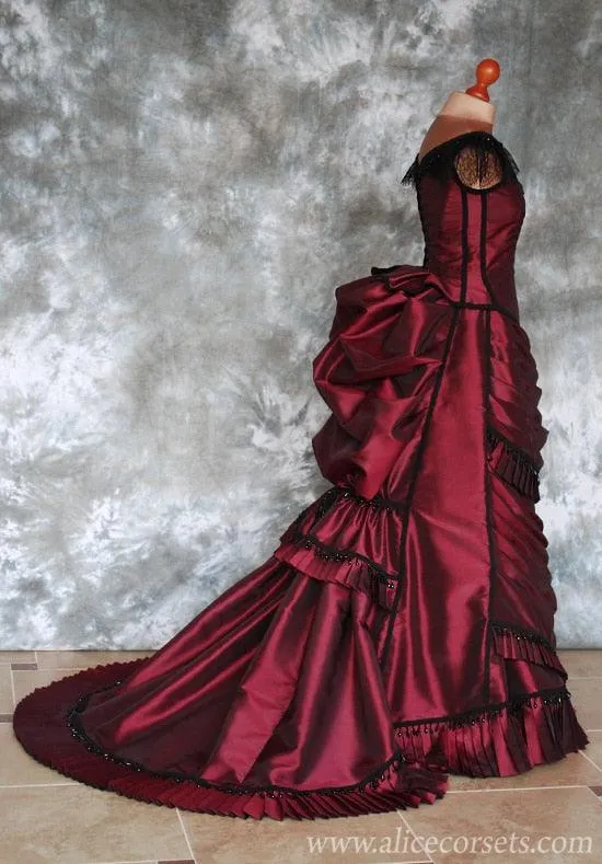 Gothic Vampire Ball Masquerade Alternative Evening Gown