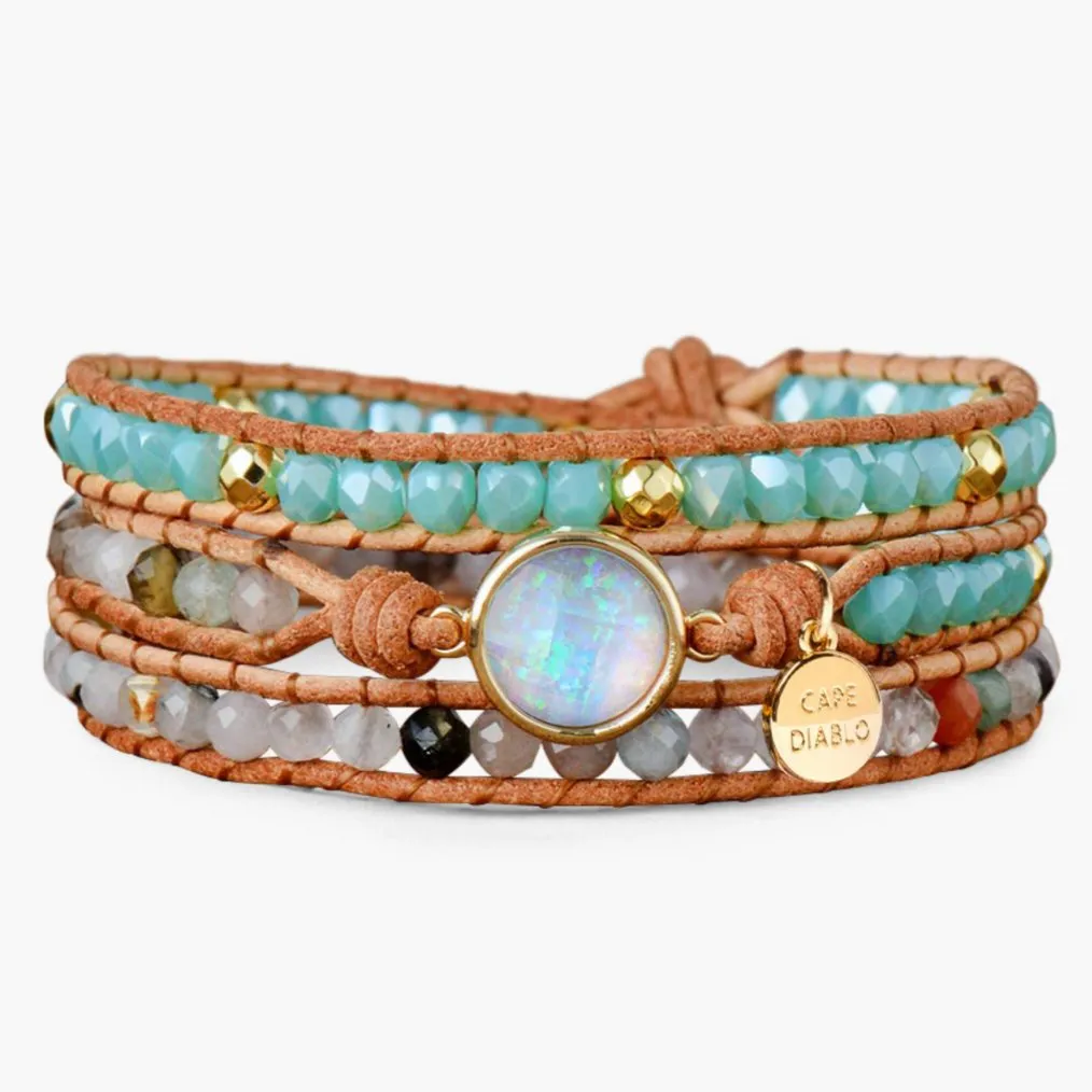 Healing Opal Protection Wrap Bracelet