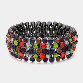 iLLASPARKZ Bubble Stone Stretch Evening Bracelet