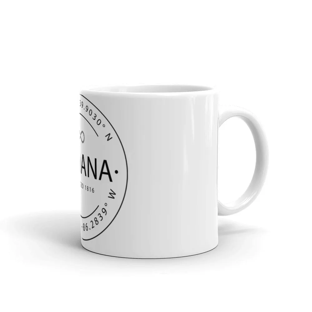 Indiana - Mug - Latitude & Longitude