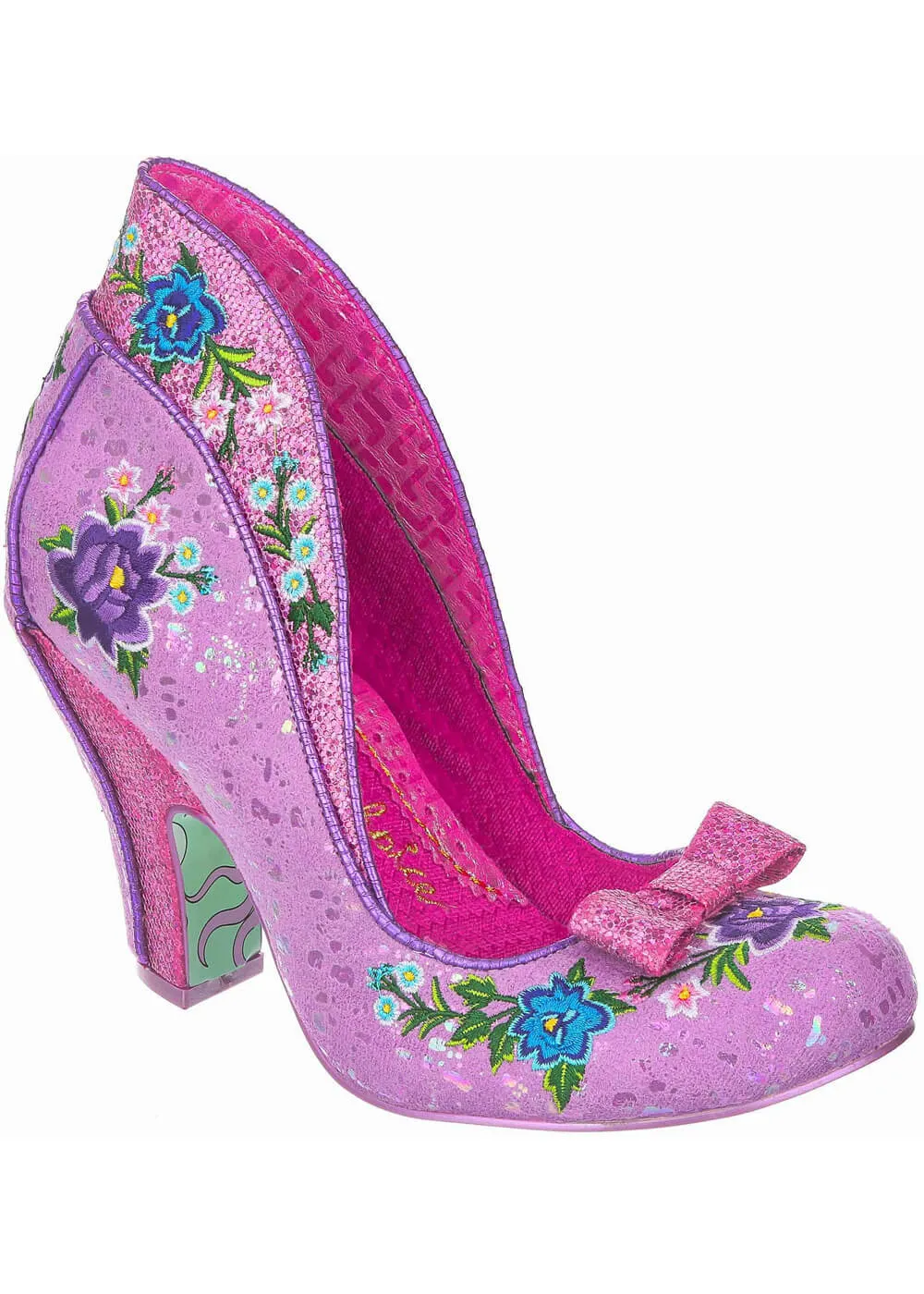 Irregular Choice Fancy Folk Pumps in Pink