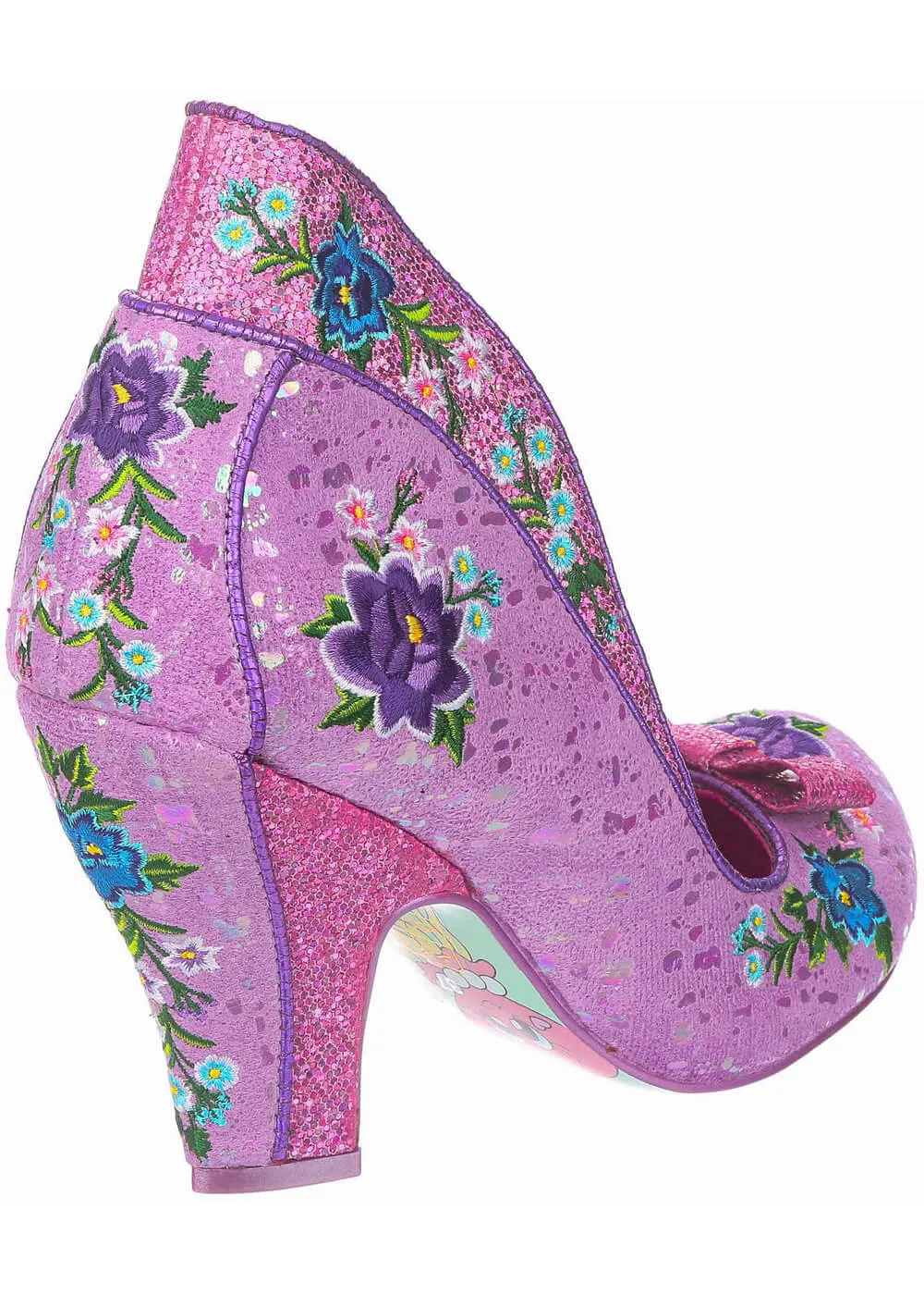 Irregular Choice Fancy Folk Pumps in Pink