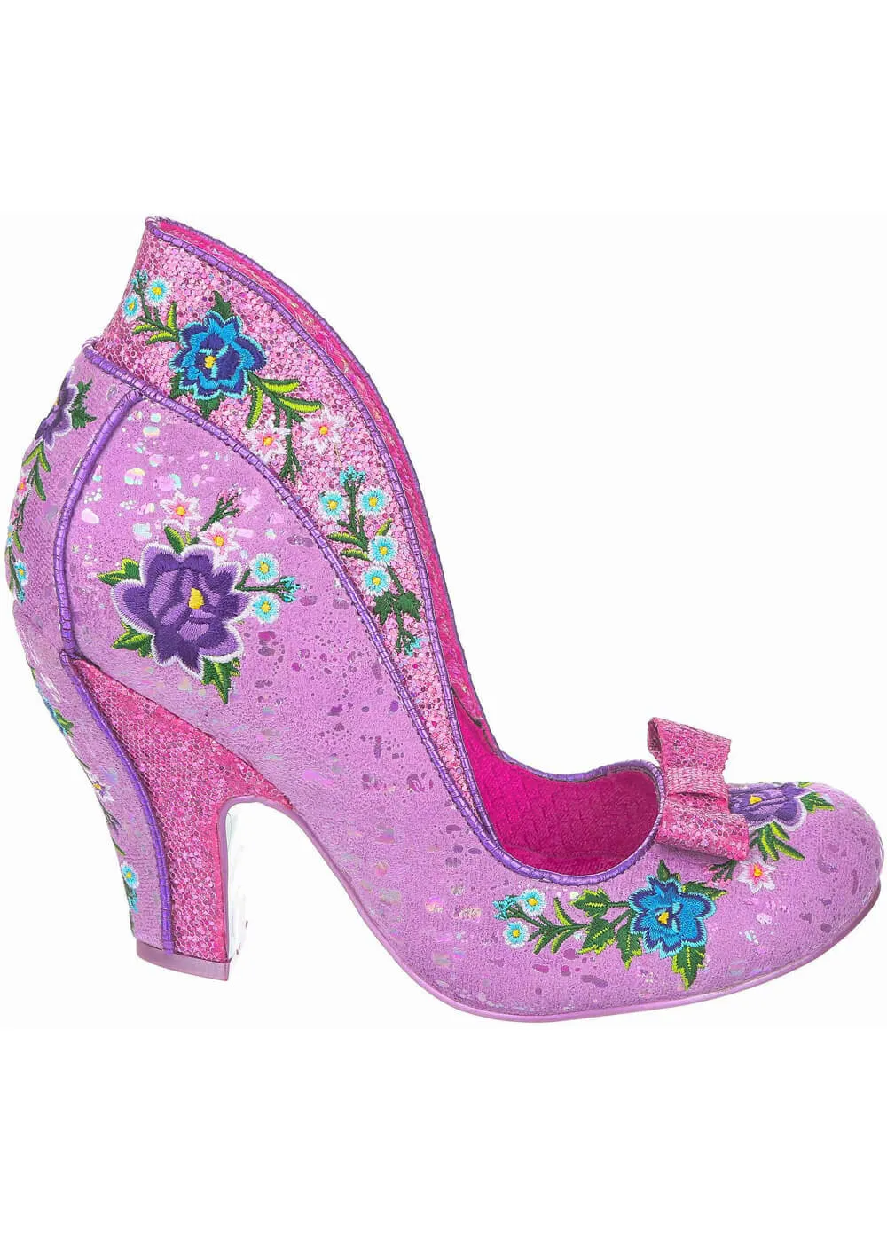 Irregular Choice Fancy Folk Pumps in Pink