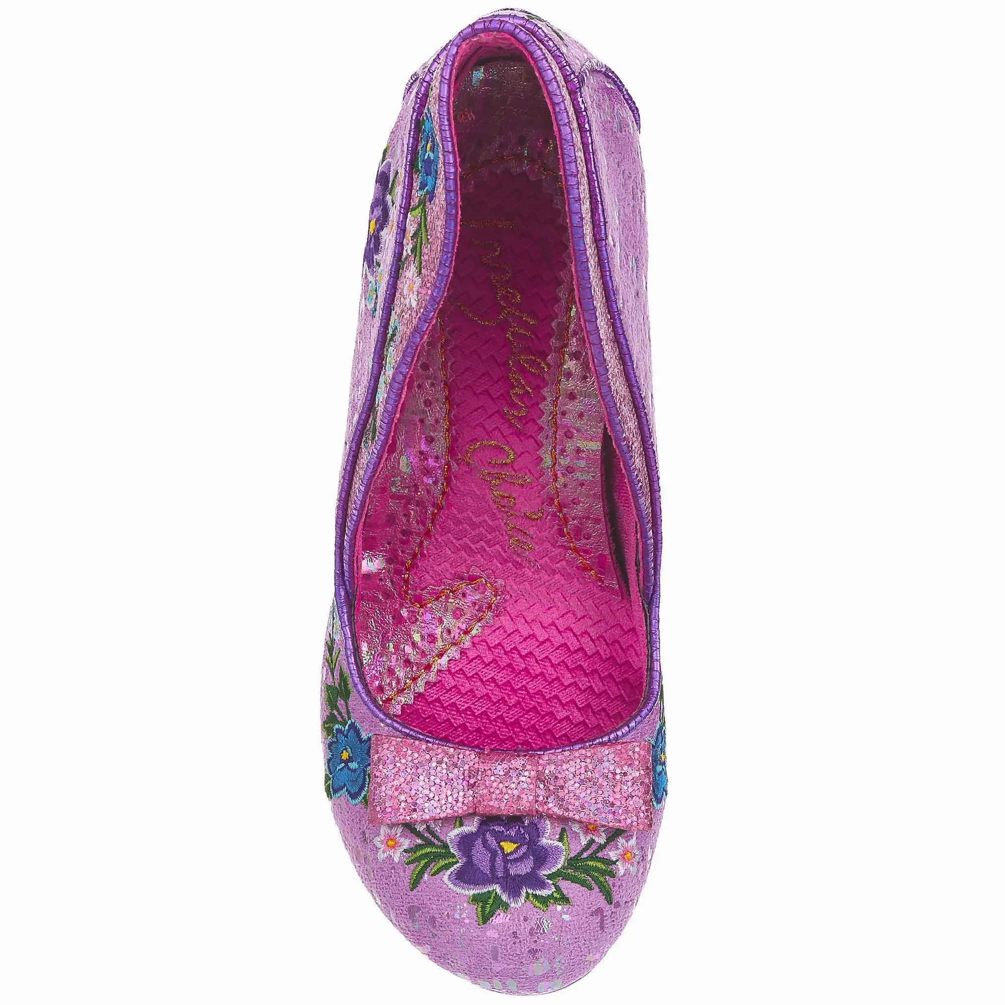 Irregular Choice Fancy Folk Pumps in Pink